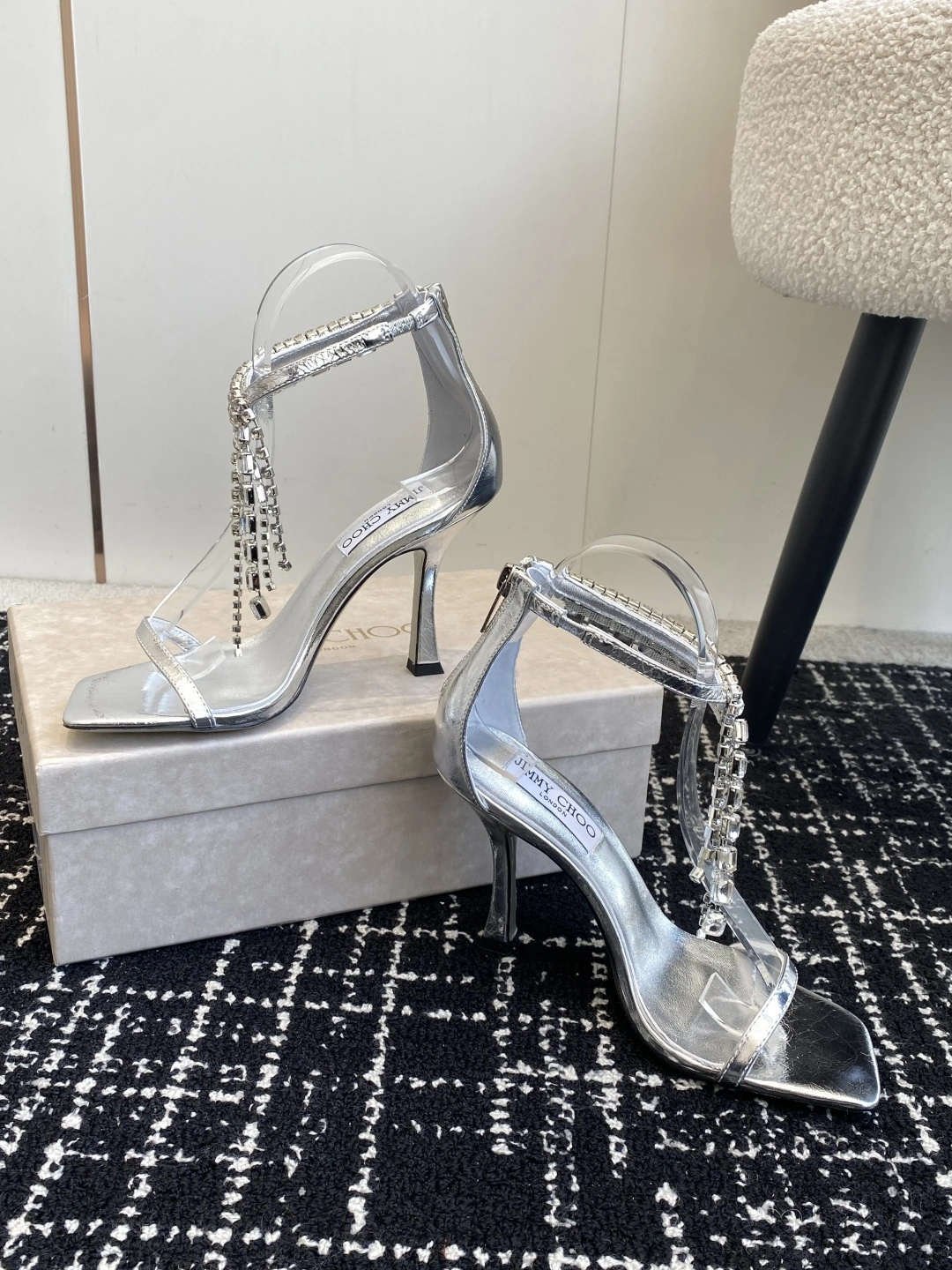 COCO--Ji77y 3ho5 VERITYSANDAL100BYK lambskin Heel height：9.5cm item:E-X000C0493H